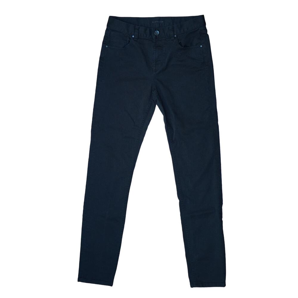 Elie Tahari Men Classic Daily Skinny Straight Jeans Solid Black Size 30